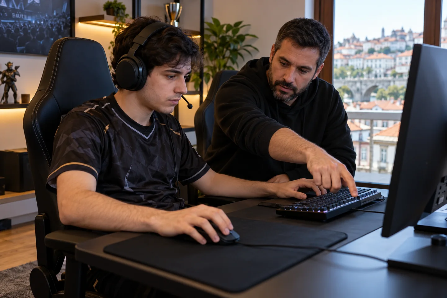 Revisão da posição de teclado e rato